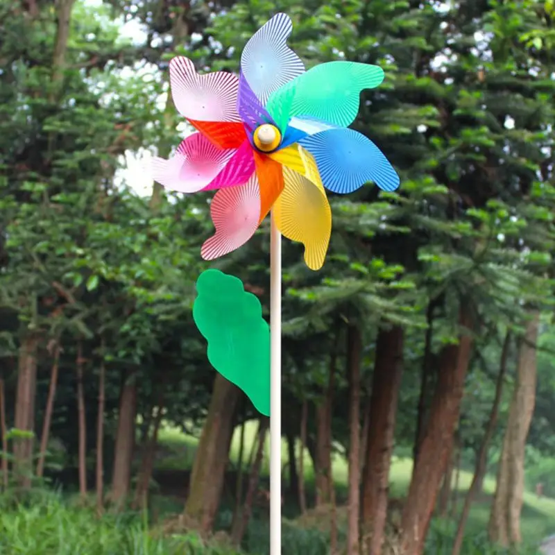

32cm Colorful Windmill Wind Spinner Wheel Ornament Garden Yard Decoration Kids Outdoor Toy Gift