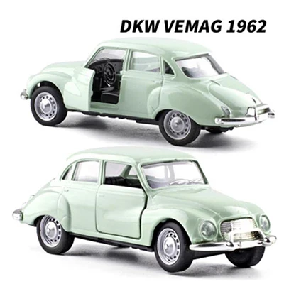 VEMAG 1962 1:32 Масштаб литой Сплав Классический ALFA ROMEO/PARATI/Chevrolet/Brasilia/WILLYS AERO модель автомобиля Matel транспортные средства Игрушки для коллекции - Цвет: VEMAG 1962