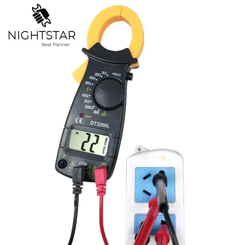 Цифровой Ампер клещи мультиметр токовые Вольтметр Амперметр AC DC ток Ома тестер