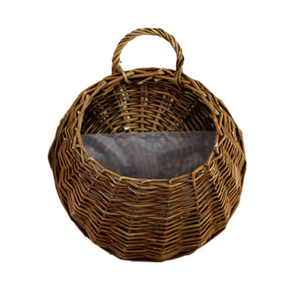 

Storage Box Newly Birds Nest Wall Hanging Basket Wicker Gardening Home Garden Wedding Wall Decoration MK