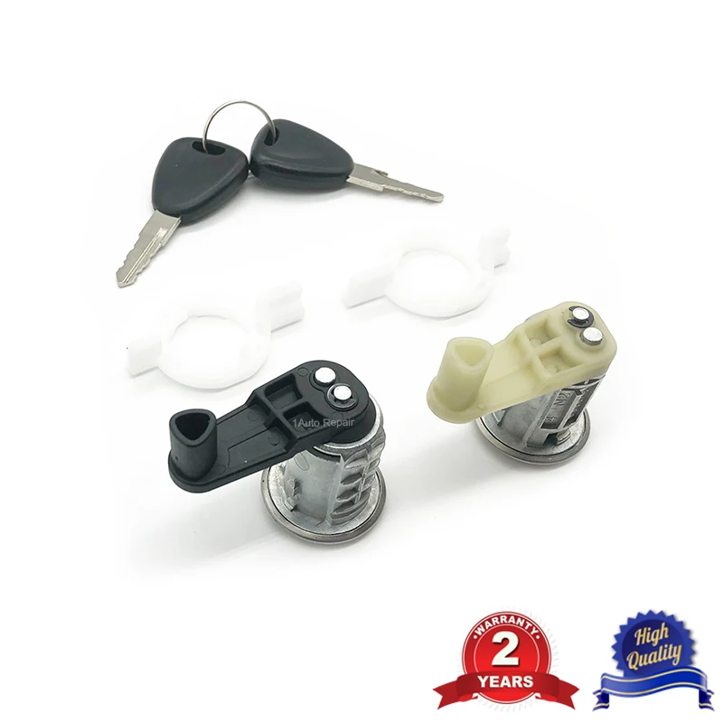 Набор цилиндров левого и правого автомобильного дверного замка для Renault Clio Megane