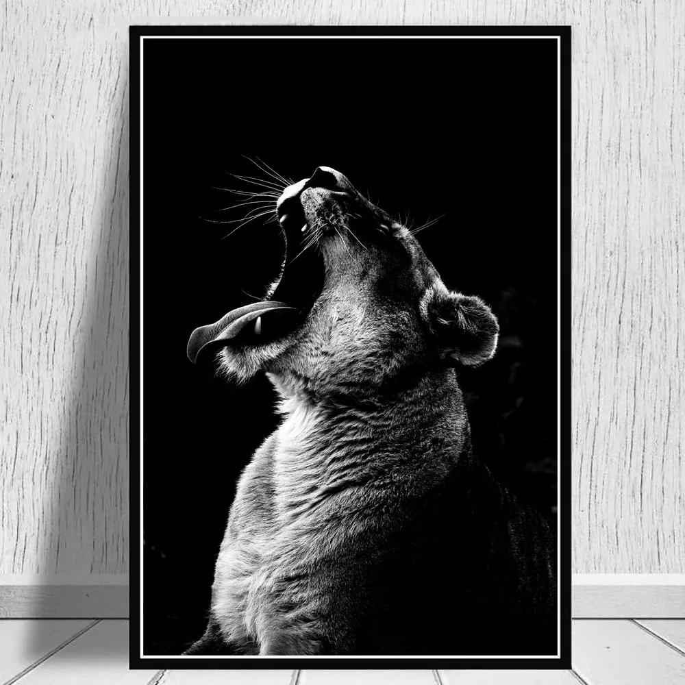 Плакаты и принты на холсте с изображением дикой природы зебры льва для гостиной |