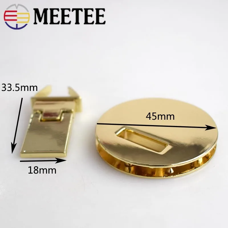 2pcs Bags Handbags New Closured Pushed Snap Lock Fashion Bag Metal Locks Replacement Purse Clasp Buckles DIY Leather Crafts | Дом и сад