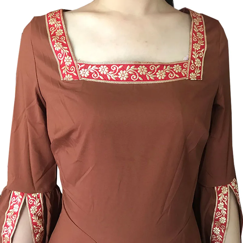 Средневековый Ренессанс принцесса кельтский костюм женский элегантный пол