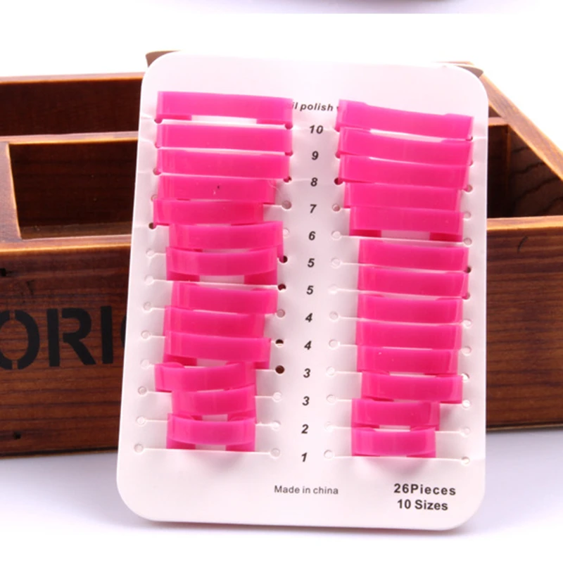 26 шт. маникюрный гель для ногтей модель зажим край полировки клей перелив
