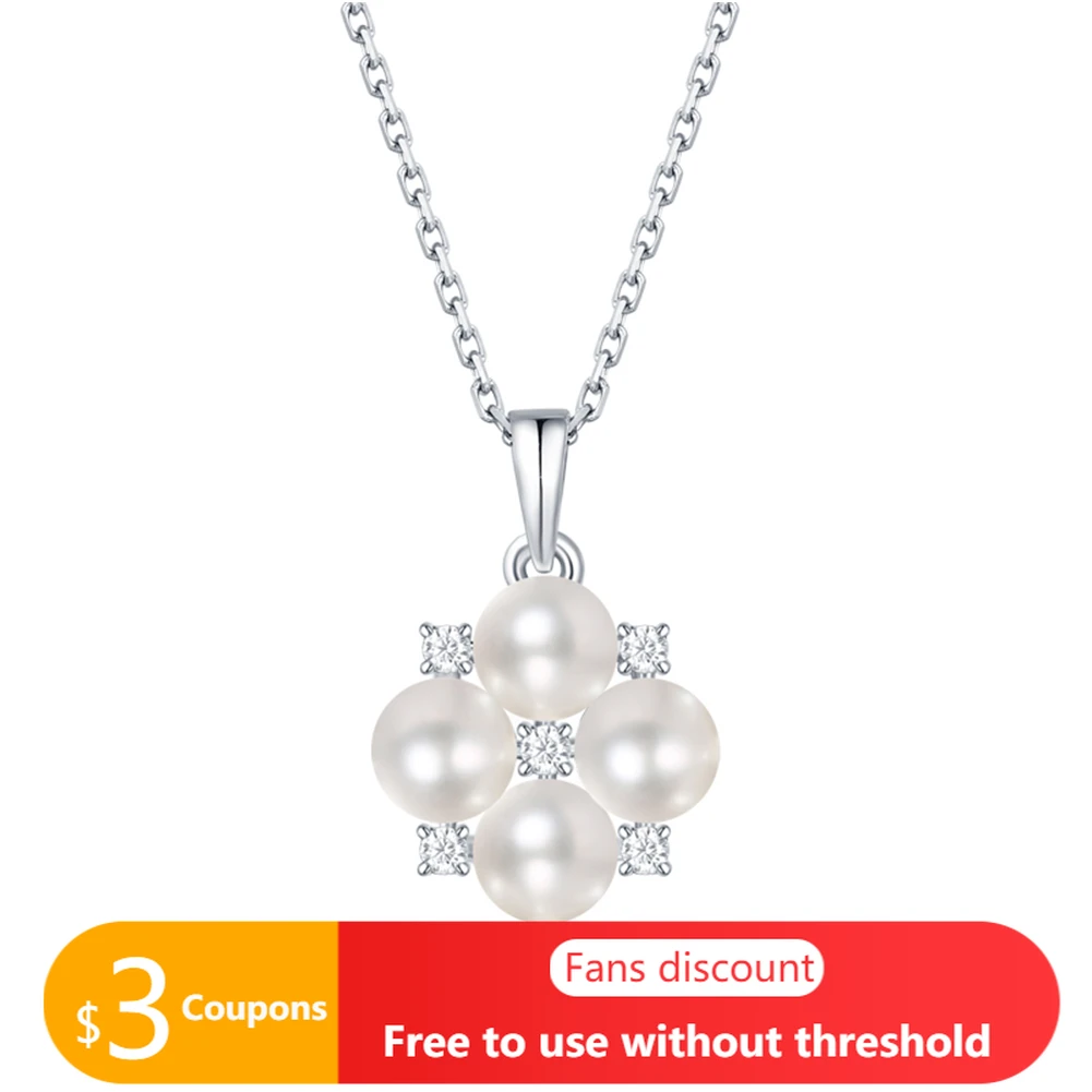 

Женское Ожерелье AGATA с бриллиантами и жемчугом, ожерелье с подвесками в форме цветка для женщин, изысканная бижутерия, подарок на день Свято...