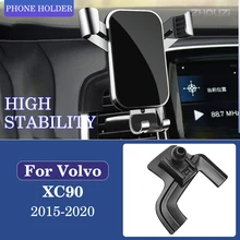 Car Mobile Phone Holder Special Air Vent Mounts Stand GPS Gravity Navigation Bracket For Volvo XC90 2015-2020 Car Accessories