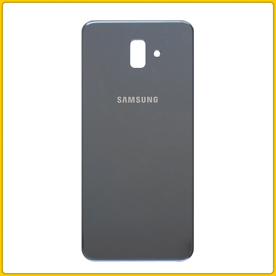 Gray Чехол J6 Plus для samsung Galaxy J6+ J6 Plus J610 J610F задняя крышка для батареи задняя крышка+ клей - Цвет: Gray