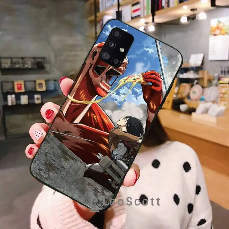 

Attack on Titan Phone Case For Samsung A32 A51 A52 A71 A50 A12 A21S S10 S20 S21 Plus Fe Ultra