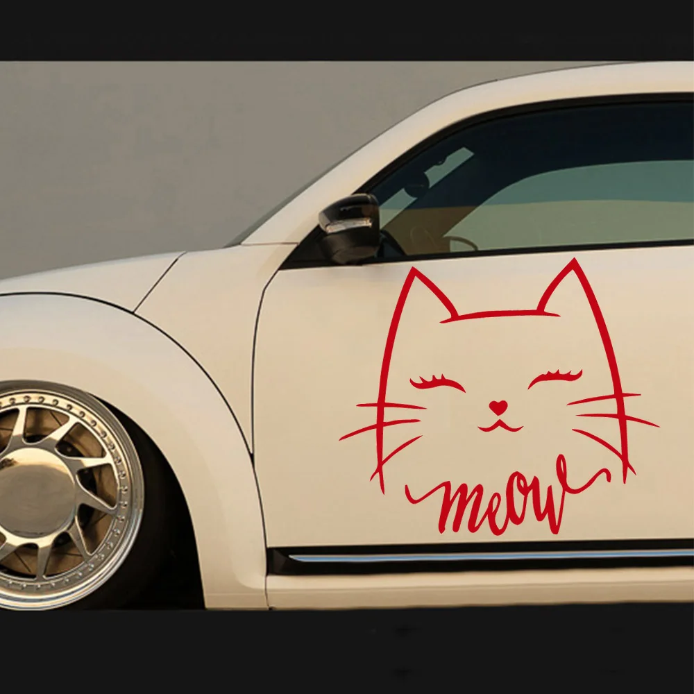 

Creative kitty Auto Sticker Decoration Sticker For Car Side Mirror Rearview Diy Your Own Personalized Car
