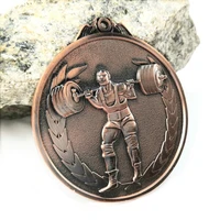 silver bronze medal medal weightlifting major force of the bodybuilding character medal metal gold foil gold and silver bronze