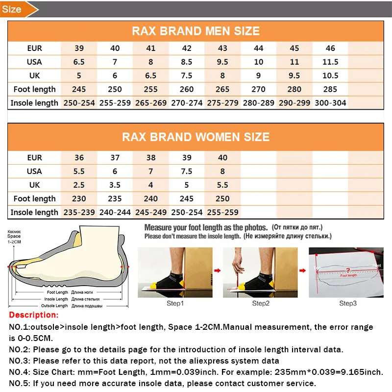 Rax New Running Shoes for Men Breathable Mesh Jogging Mens Luxury Designer Sneakers Man Gym Women Shoes Outdoor Sport Shoes Male images - 6