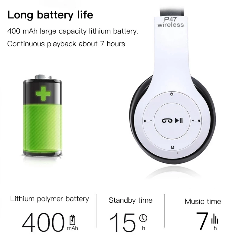 Беспроводные наушники с микрофоном игровая гарнитура шумоподавлением Bluetooth 5 0