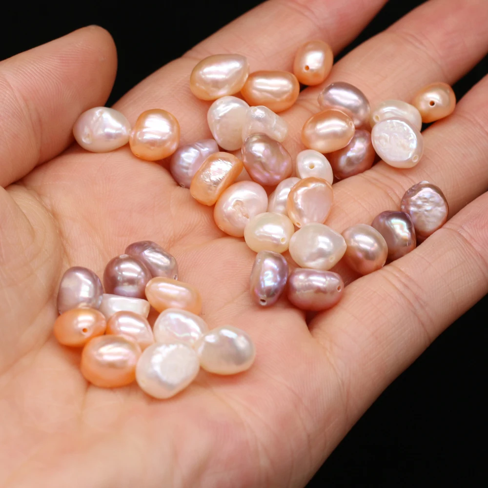 

20pcs/lot Natural Pearl Beads Vertical Hole Freshwater Loose Pearl Beads for Making DIY Jewelry Necklace Bracelet 5-10mm
