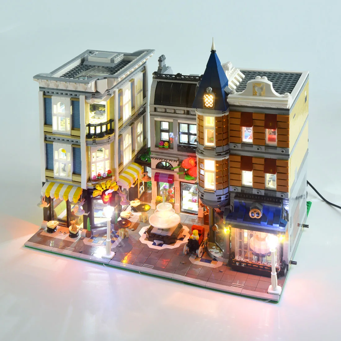 Светодиодный строительный блок комплект аксессуаров USB Light для сборки Square 10255