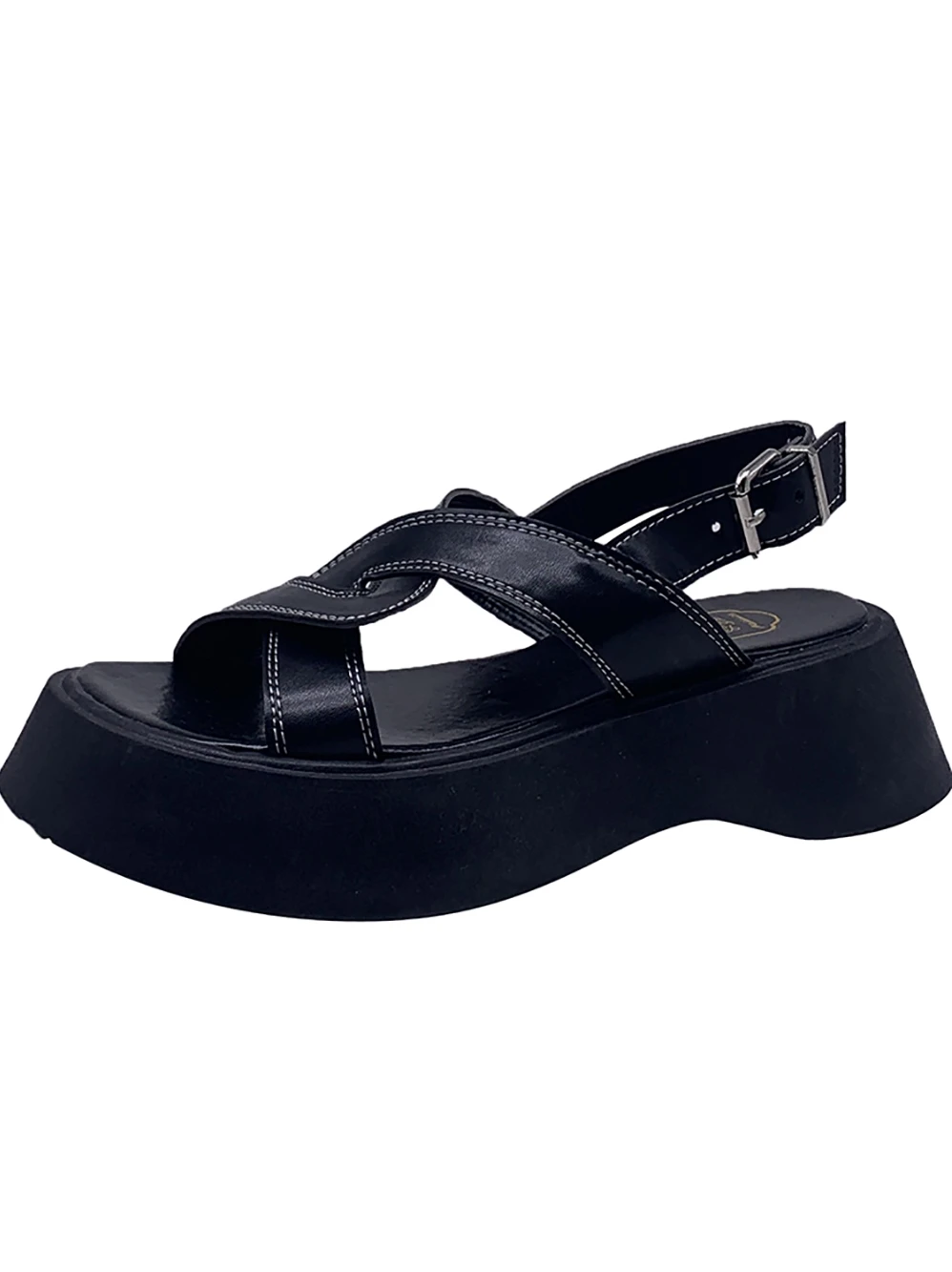 

Med All-Match Roman Sandals Flat Summer Shoes Woman Suit Female Beige Cross Clogs With Heel Medium Gladiator Without Fashion Com