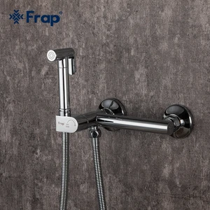 Латунный смеситель Frap, угловой клапан для биде, функциональный квадратный насадка для душа, кран для женского биде, распылитель для туалета