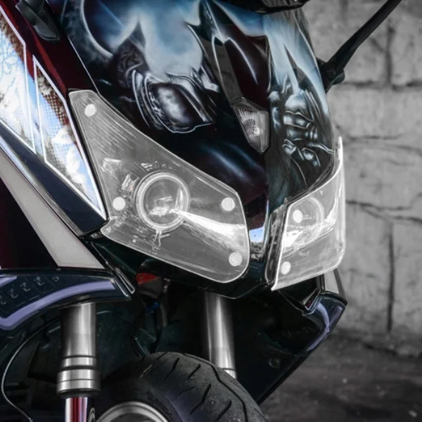 MTKRACING для YAMAHA TMAX 530 TMAX530 T-MAX Защитная крышка передней фары 2012 2013 2014 | Автомобили и