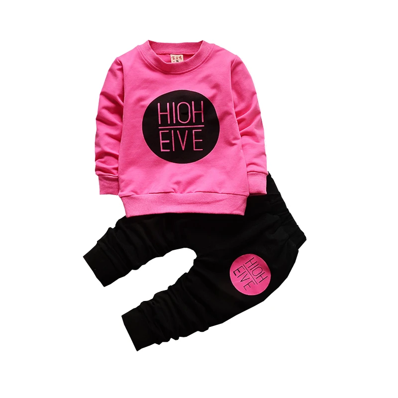 

Футболка и штаны для мальчиков и девочек, с буквенным принтом