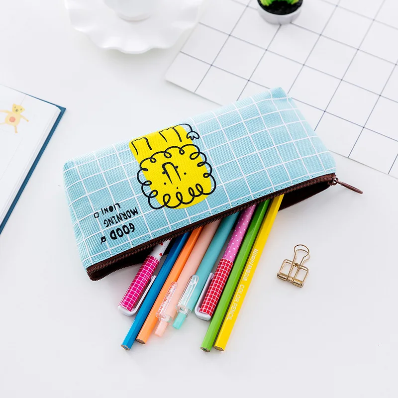 Чехол для карандашей с милыми животными школьный чехол девочек и мальчиков