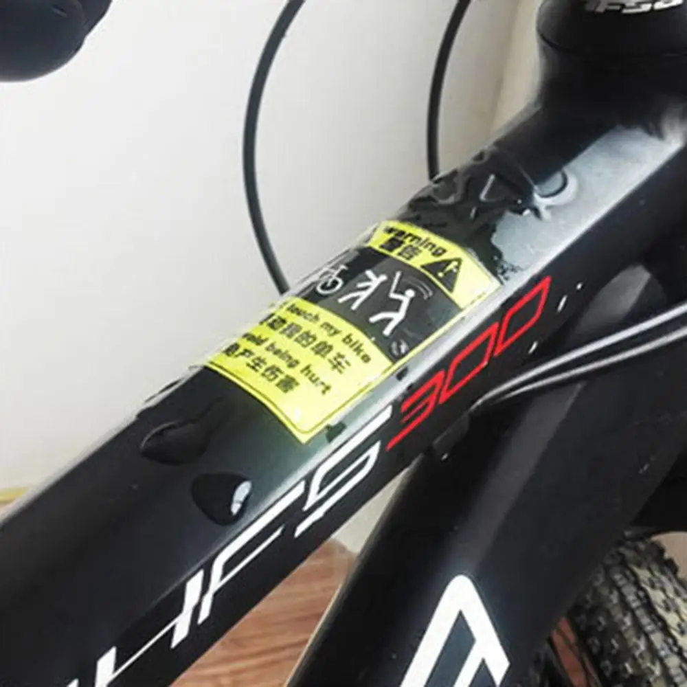 Не Touche мой велосипед один-креативный автомобиль Warnning стикер MTB рамка наклейка