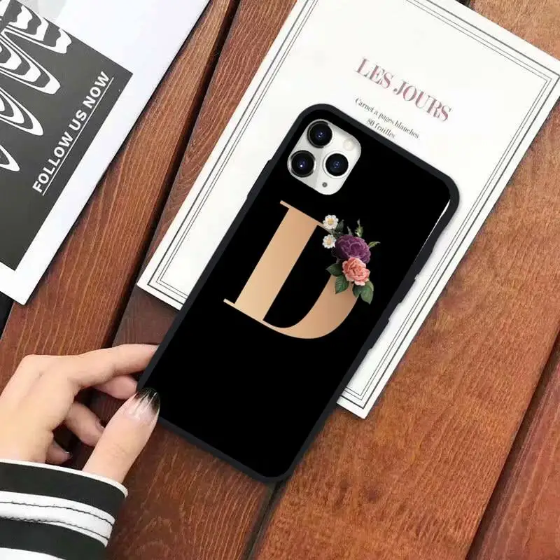 

Letter flower words Phone Case for iPhone 11 12 pro XS MAX 8 7 6 6S Plus X 5S SE 2020 XR