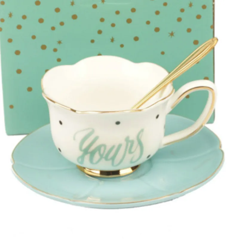 Портативная керамическая кофейная чашка европейские маленькие Роскошные чашки