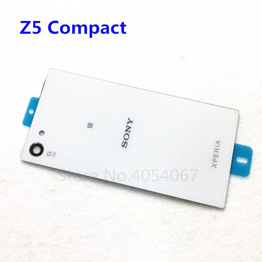 Z5 мини сзади Стекло женские босоножки с закрытой пяткой Корпус для Sony Xperia Z5 Compact Mini E5823 E5803 Батарея двери Крышка/верхнее покрытие чехол Замена+ инструмент