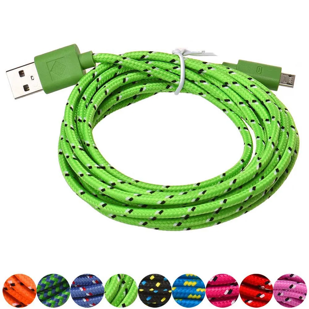 Beautyss 3 м/10 футов Usb кабель для Mpbile телефона Micro USB зарядное устройство кабель-трос