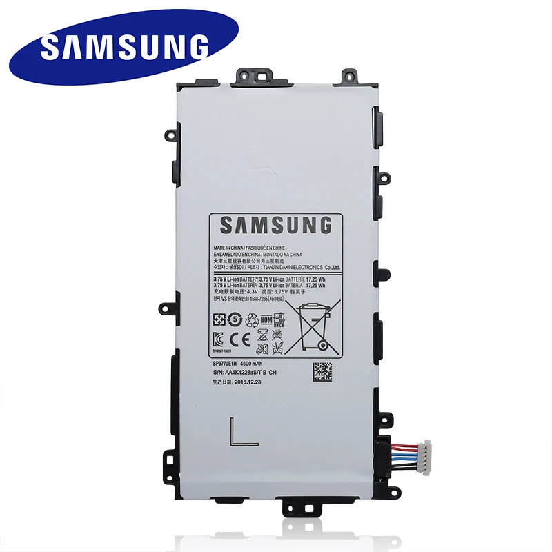 Оригинальный аккумулятор для планшета Samsung SP3770E1H Note 8 0 GT-N5100 N5110 N5120 4600 мАч SP3770ElH +