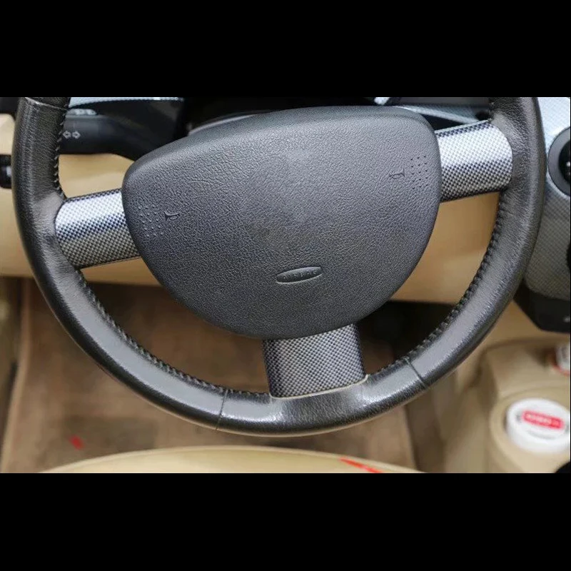

Fit For Volkswagen Beetle 2003-2010 3PCS Carbon Fiber ABS Car Interior Steering Wheel Cover Trim Moldings Car Styling