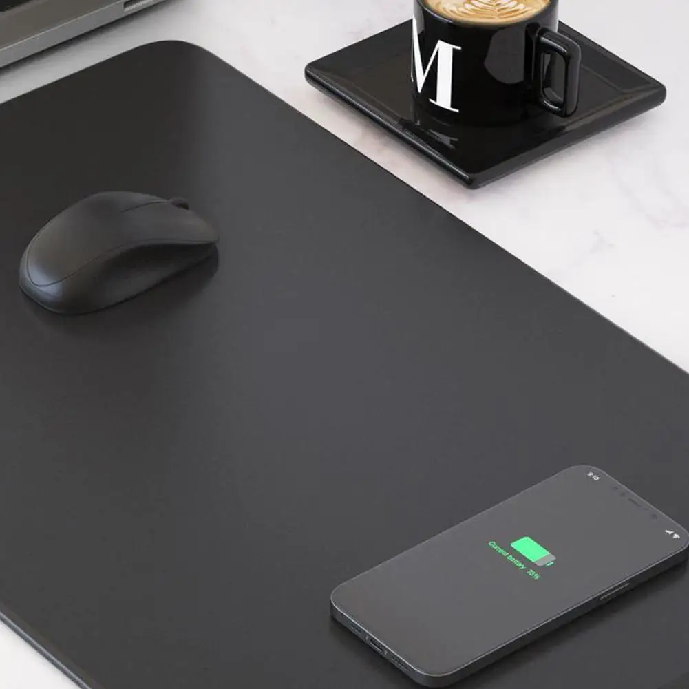 

Умный коврик для мыши Qi с беспроводной зарядкой, коврик для мыши с поддержкой зарядки телефона, 2 в 1, теплоизоляционный изолированный игрово...
