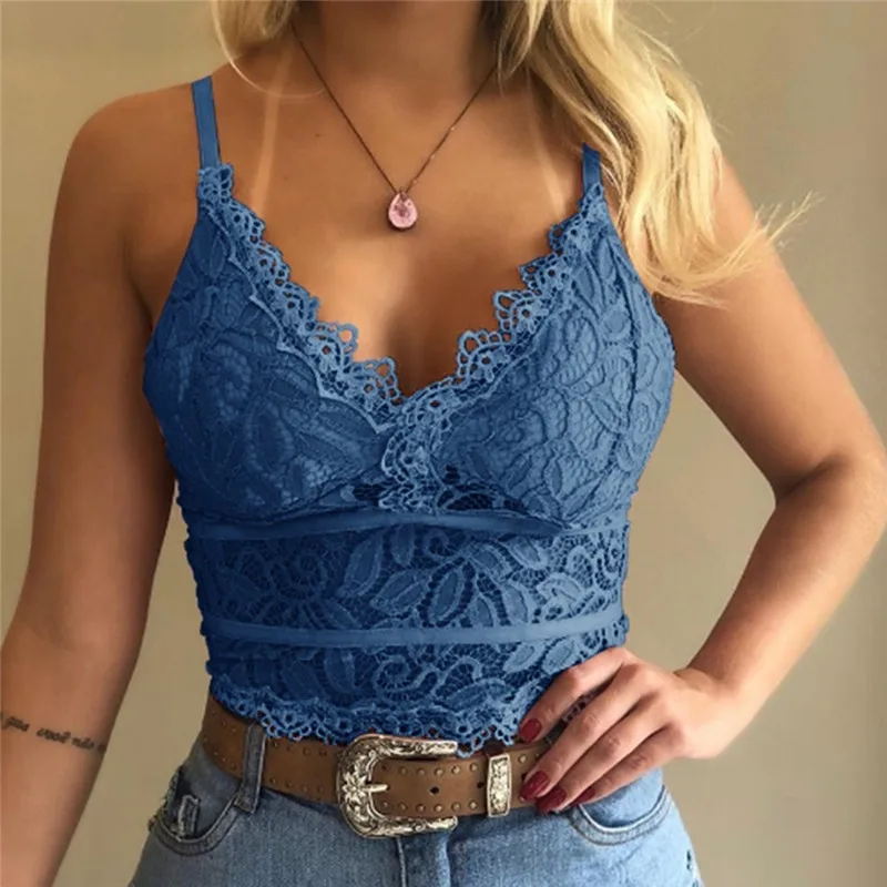 

Floral Bralette Padded Push Up Lace Bras For Women Sexy Lingerie Corset Camis Underwear Wire Free Sheer Bra Crop Tops Brassiere