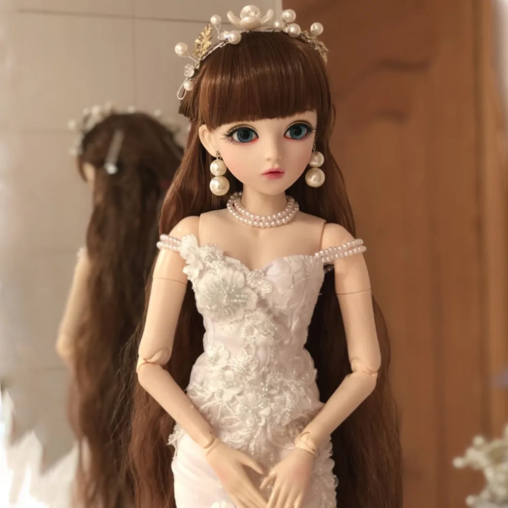 60 см BJD 1/3 куклы для девочек игрушки Косплей с свадебным платьем наряд обувь