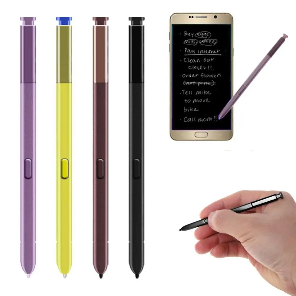 

Touch Screen Stylus Replacement Pen With Tip For Samsung Galaxy Note 9 Electromagnetic Writing Active Pencil Purple Yellow Black
