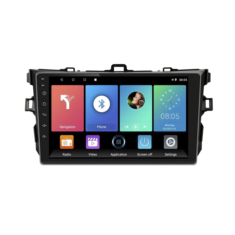 Автомобильный мультимедийный проигрыватель easteregg 9 дюймов 2 Din Android FM Gps навигация