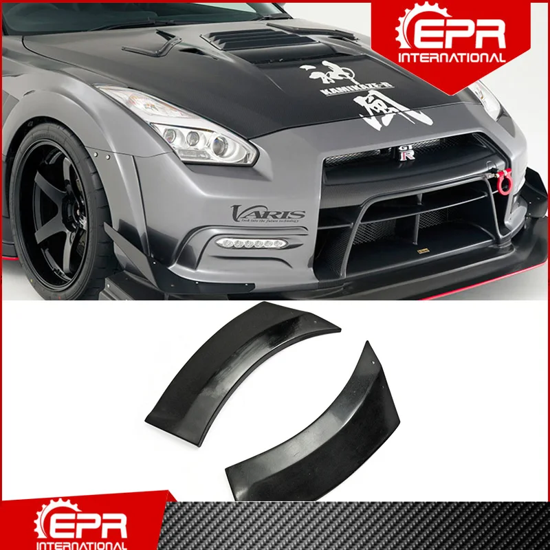 

For GTR R35 2013 Ver Style Glass Fiber Front Fender Extension (Wide Arch Kit Only) Body Kit Tuning Part For R35 GT-R Racing R35