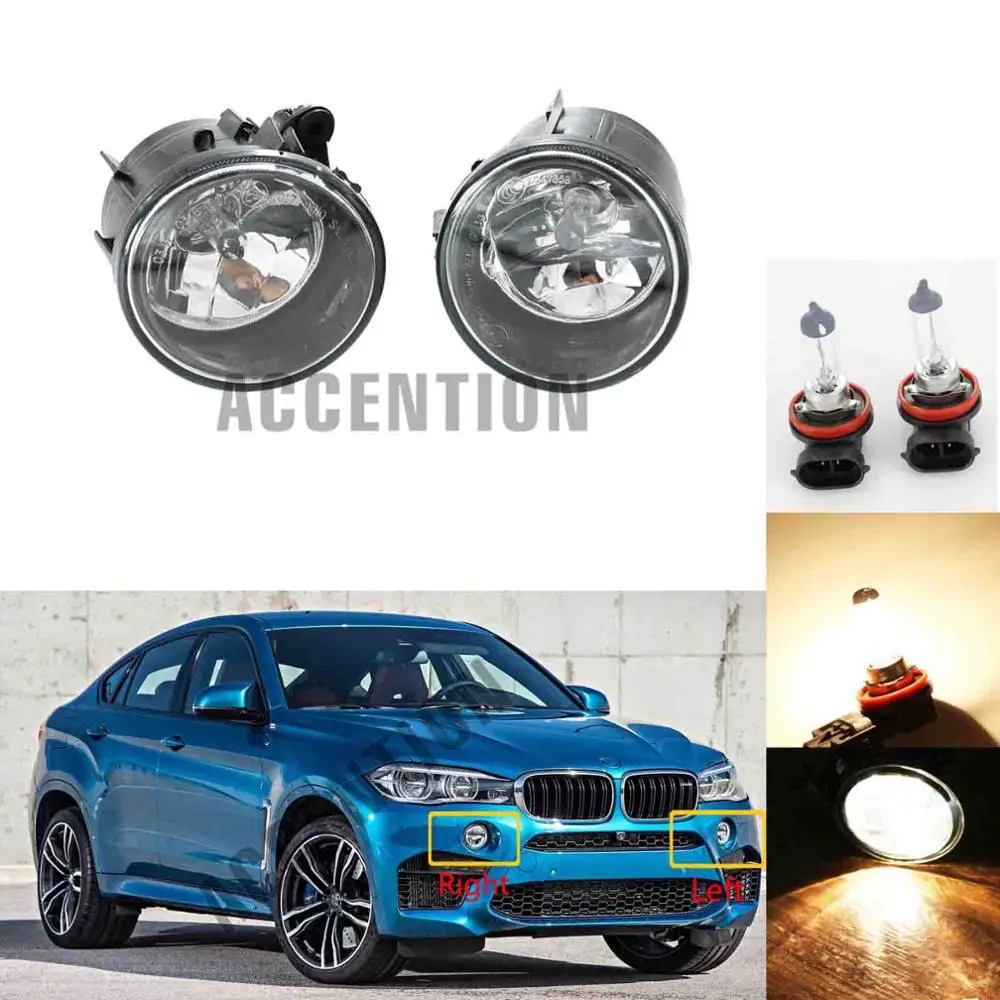 Передние Галогенные Противотуманные фары с лампами для BMW X6 F16 M 2016 2017 2018|Фара авто