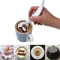 creative electrical latte art pen for coffee cake spice pen cake decoration pen coffee carving pen baking pastry tools t0z0