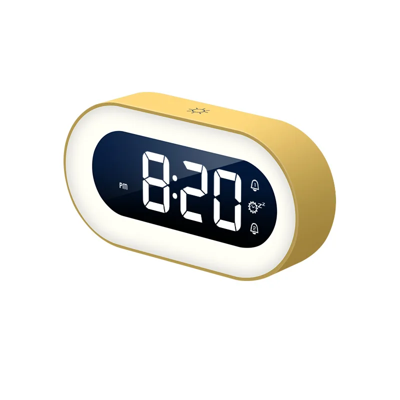 

Electronic Gadgets Night Light Alarm Clock Children Student Bedside Eye Protection Electronic Clock