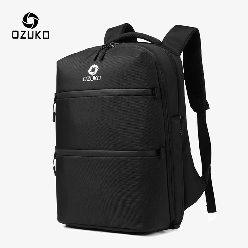 OZUKO 15.6 inch Laptop Backpacks Anti-thief Backpack for Teenager Male USB Charging Mochila Men Waterproof Casual Travel Bags