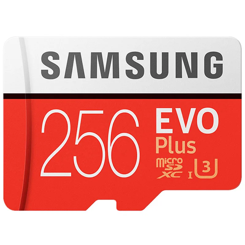 100% оригинал SAMSUNG microSD EVO Plus Class 10 U3 64 Гб 128 ГБ 256 для смартфона планшета камеры TF карты