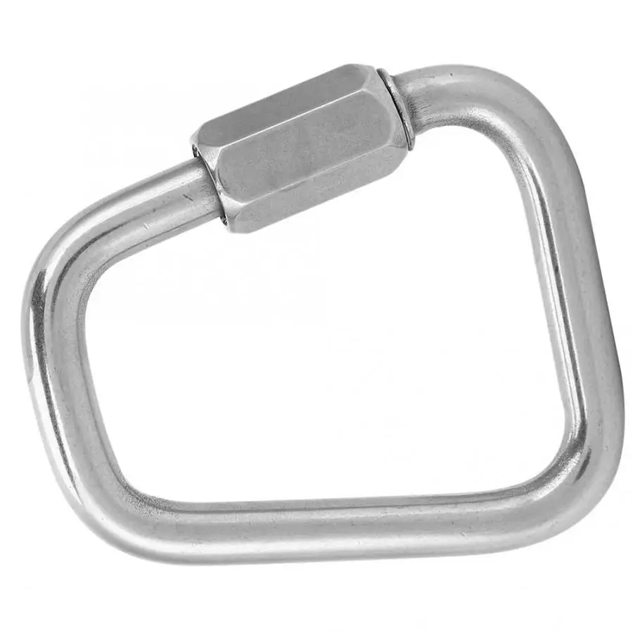 Прочный замок из нержавеющей стали Открытый быстрый карабин подвесной крюк
