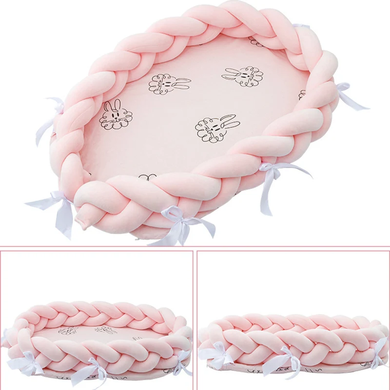 Переносная детская бионическая кроватка колыбель Хлопковый бампер для детской