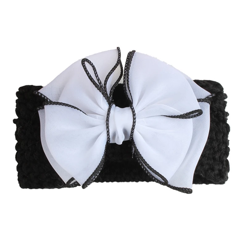 

2021 New Baby Headband Children's Big Bow Lace Headband Baby Girl Hair Accessories Hairband Toddlers Lace Clothes