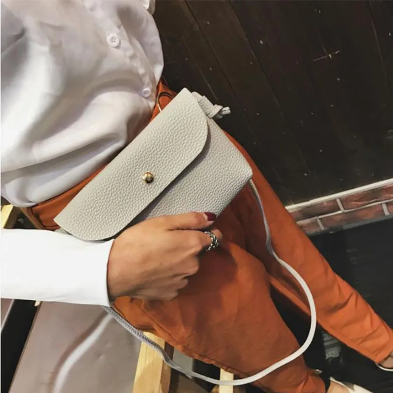 Женская сумка из искусственной кожи для отдыха корейская женская на плечо мини