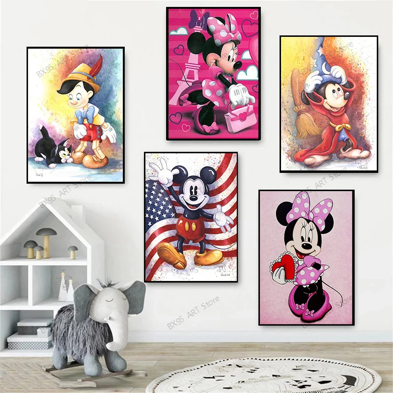 

Алмазная вышивка «Дисней», Набор для вышивки крестиком из аниме «Микки Маус» и «Дональд Дак», домашний декор, рождественский подарок