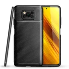 Для Xiaomi Poco X3 NFC чехол Poco X2 M2 F2 Pro мягкий силиконовый ТПУ антидетонационный бампер матовый задний чехол для телефона Poco X3 NFC