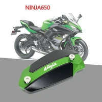 cnc aluminum motorcycle front brake clutch fluid tank reservoir oil cup cover cap green for kawasaki ninja650