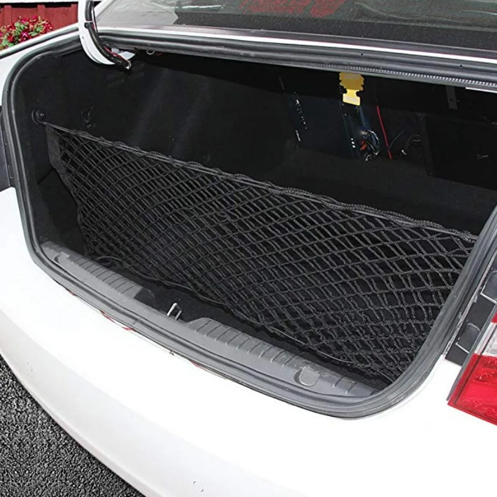 

Universal Storage Net 1 Pc With 4 Hooks 110*60CM Black Car Envelope Style Floor